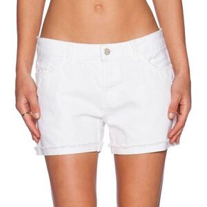 J Brand x Revolve Joanie Boyfriend Denim Short White Distressed Jean Shorts 27